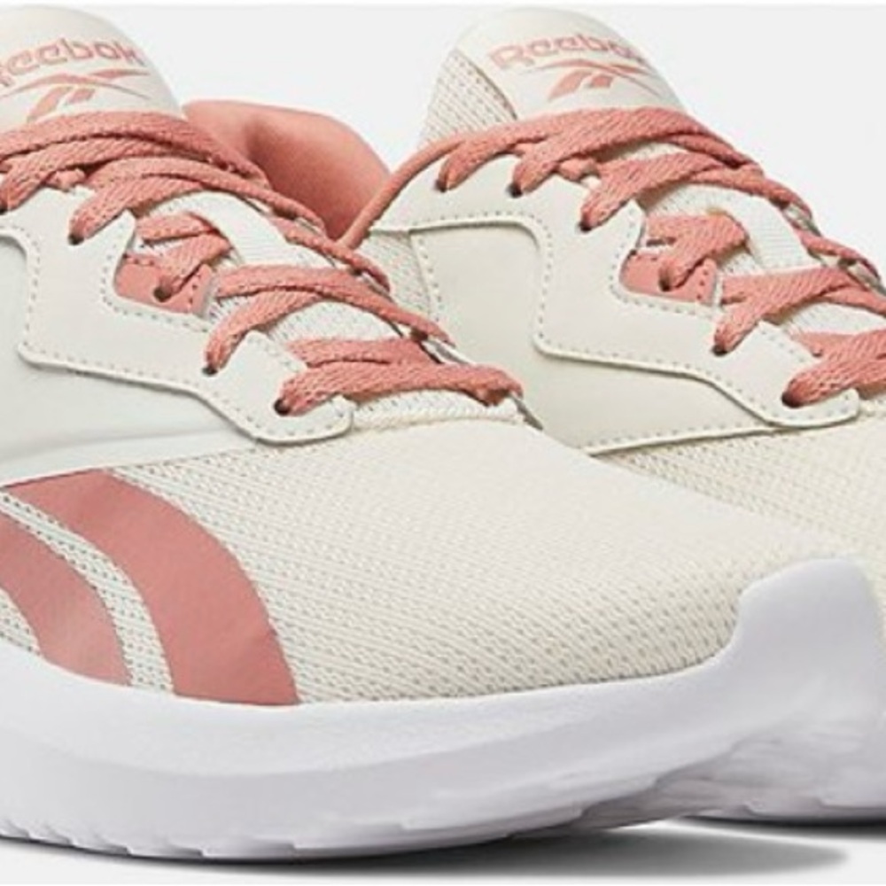 Reebok Beige and Coral Athletic Shoes